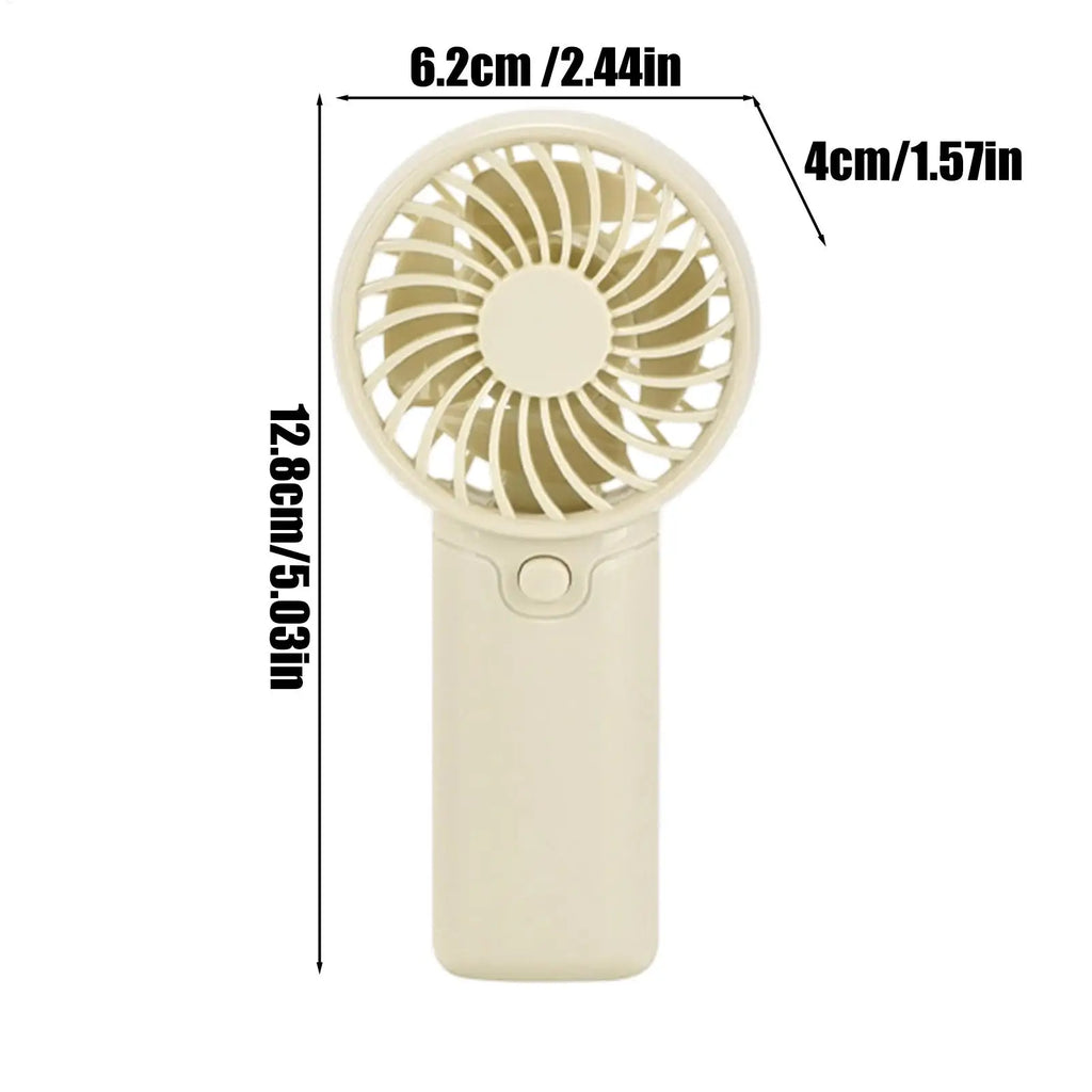 Handheld Mini Fan Battery Operated Quiet Portable Ergonomic Small