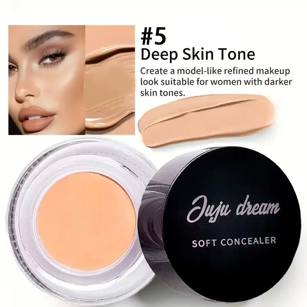 Full Coverage Waterproof Concealer – Hides Tattoos, Scars & Blemishes, Natural Matte Foundation for All Skin Tones, Long-Lasting Zpaxo Deep Skin