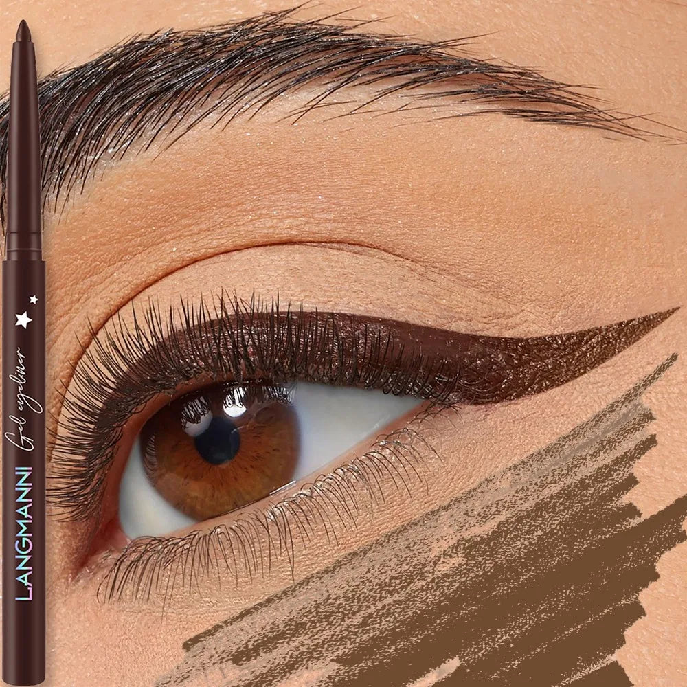 Glide-on Gel Eyeliner Pencil Ultra-smooth Waterproof Lasting Liner Zpaxo
