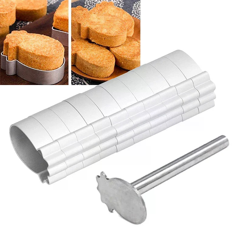 Rectangle Shape Pineapple Cake Pie Biscuit Cutter Mold Stainless Zpaxo