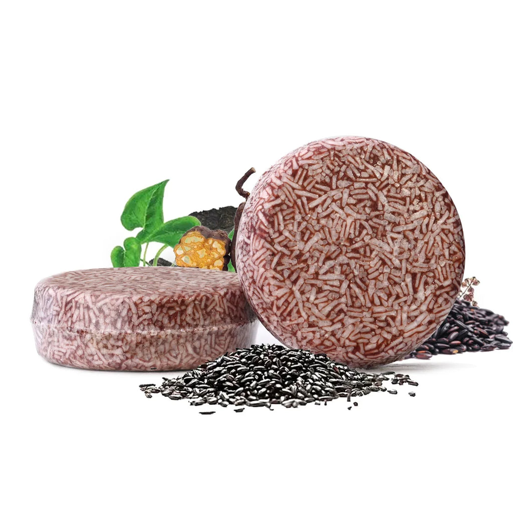 Polygonum Multiflorum & Black Rice Water Solid Shampoo Bar Solid Shampoo Bar Zpaxo