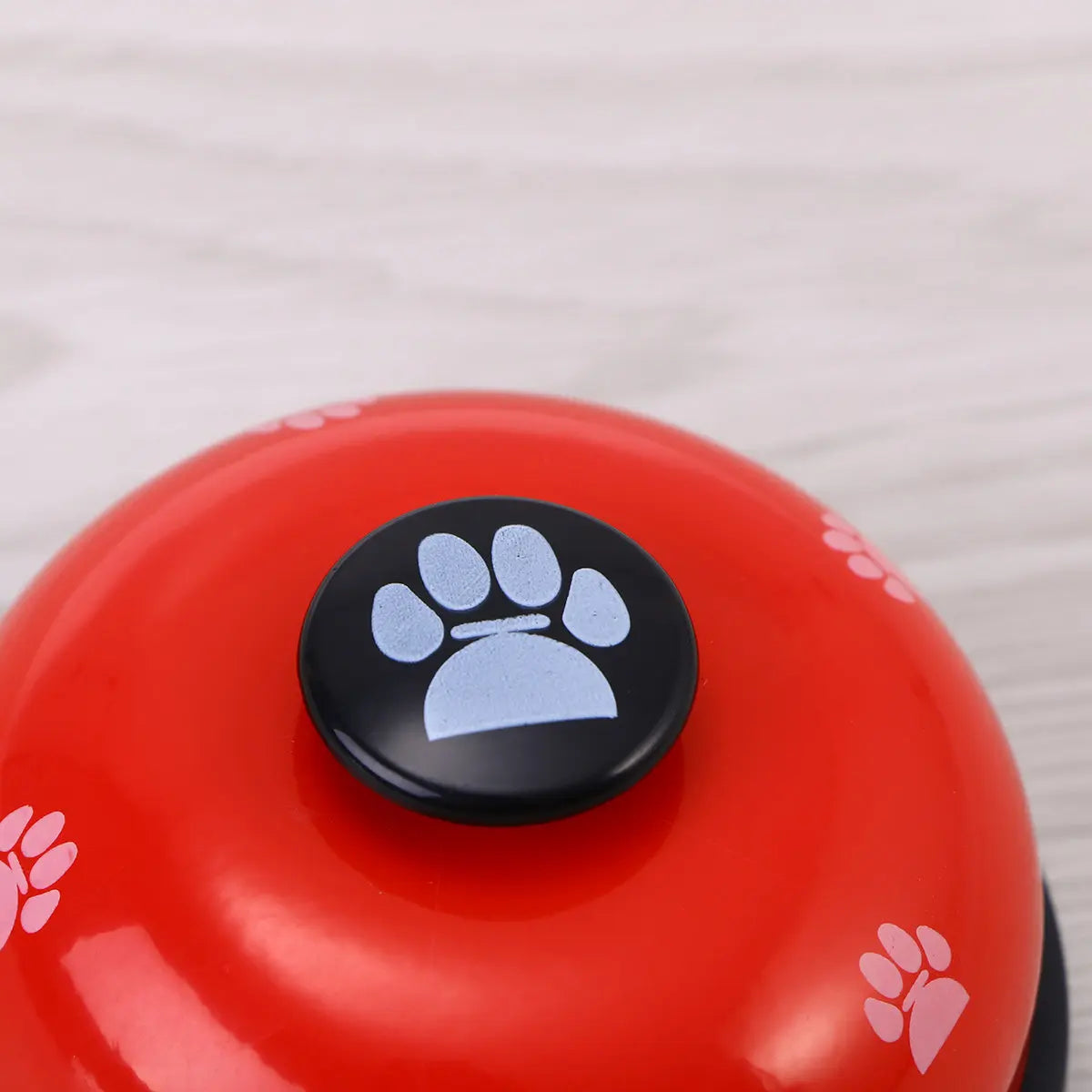 Pet Dog Potty Training Bells Footprint Pattern Pink Black Easy Loud