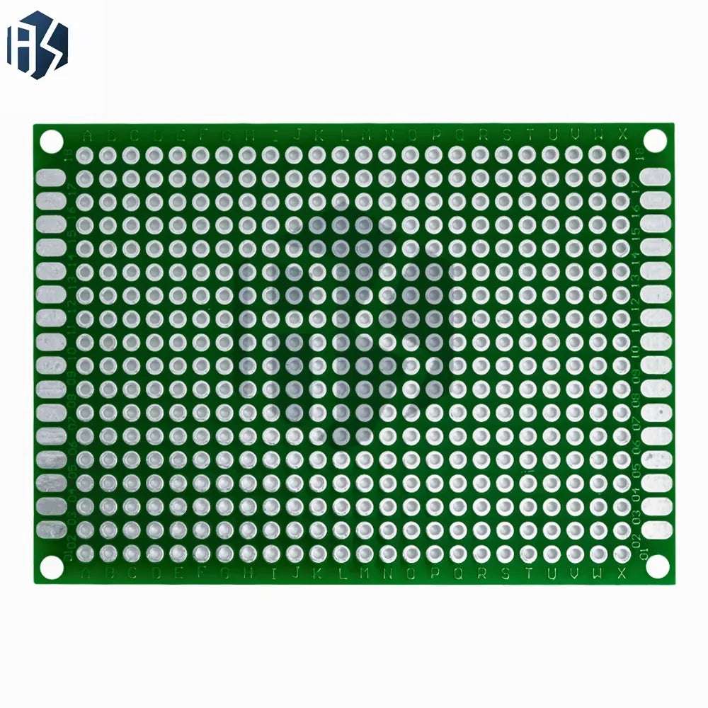 1 5x7cm Green Double-sided Prototype PCB FR4 Heat Resistant Zpaxo 5x7cm 1PC