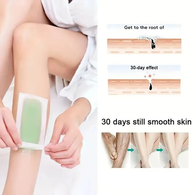 5 Professional Hair Removal Wax Strips Summer Depilation Double Sided