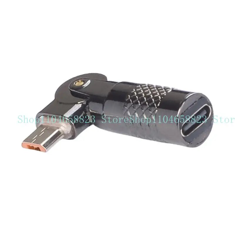 Type C To USB Converter Aluminum 90 Degree Angled For Gaming Entertainment 3A Charging 480Mbps Data Transfer Zpaxo