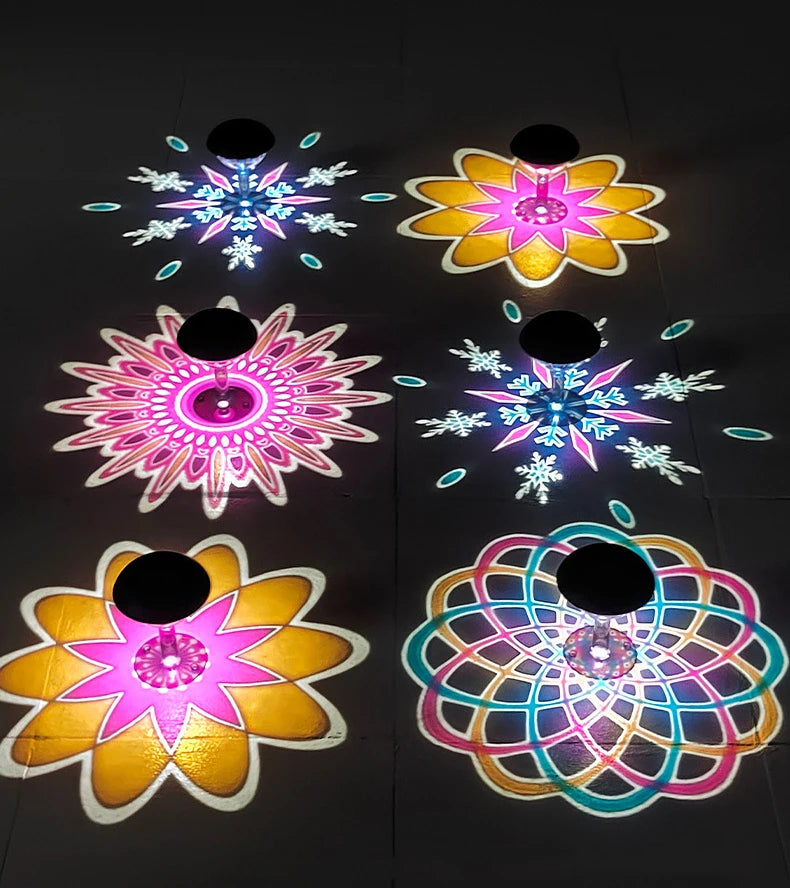 Waterproof Outdoor Solar Pathway Lights Flower Shade Yard Garden Decor Solar Powered Lighting for Backyard Walkway Zpaxo