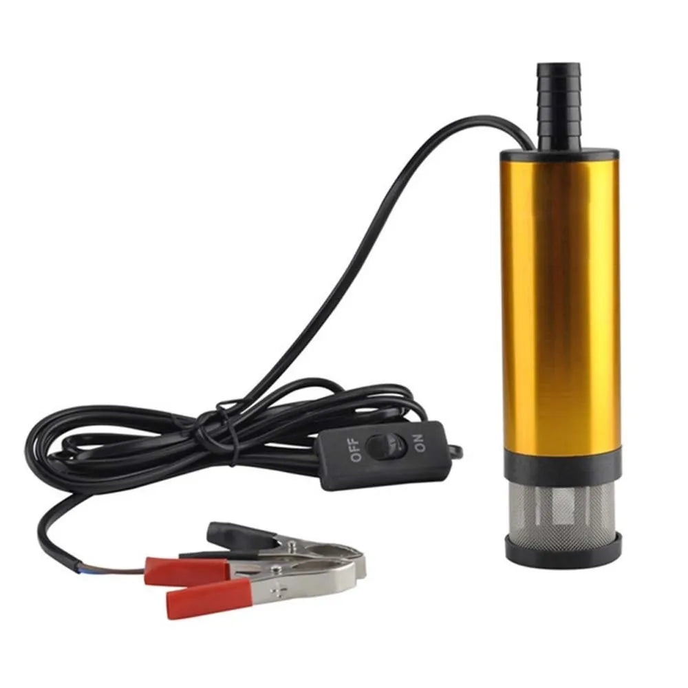 Hand Pump Aluminum Alloy Oil Suction Pump ABS DC12V Fuel Transfer Pump 12L/min 32L/min Electric Oil Tool Motorcycle Zpaxo