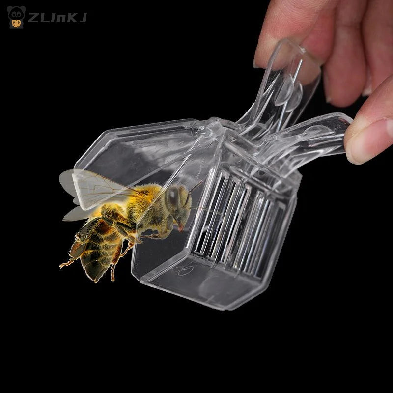 3 Transparent Clip-on Bee Cages Plastic Clips Queen Catchers Zpaxo