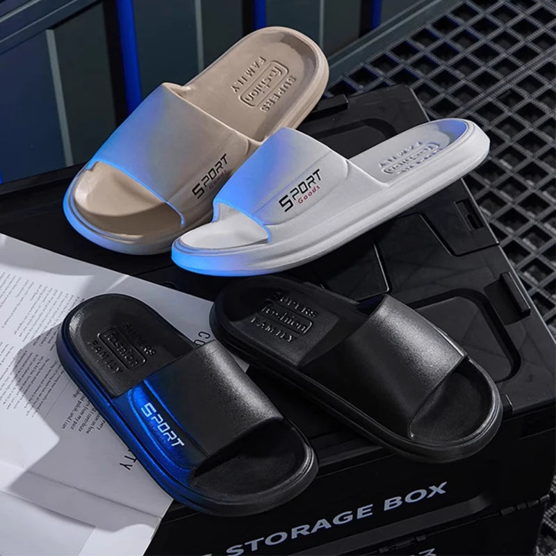 Big Summer Slippers Men Women EVA Soft Bottom Indoor Home Slides