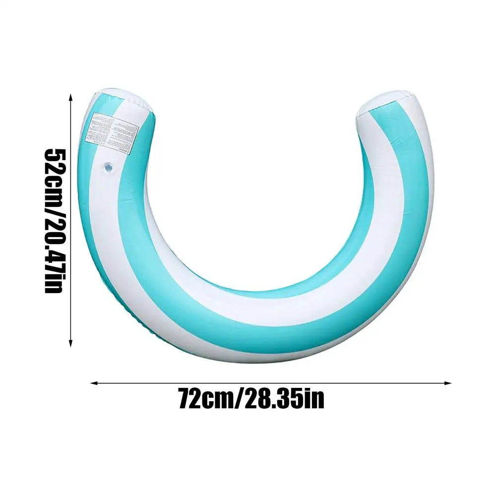 U Shape Inflatable Candy Stripe Pool Noodle Thickened PVC Floating