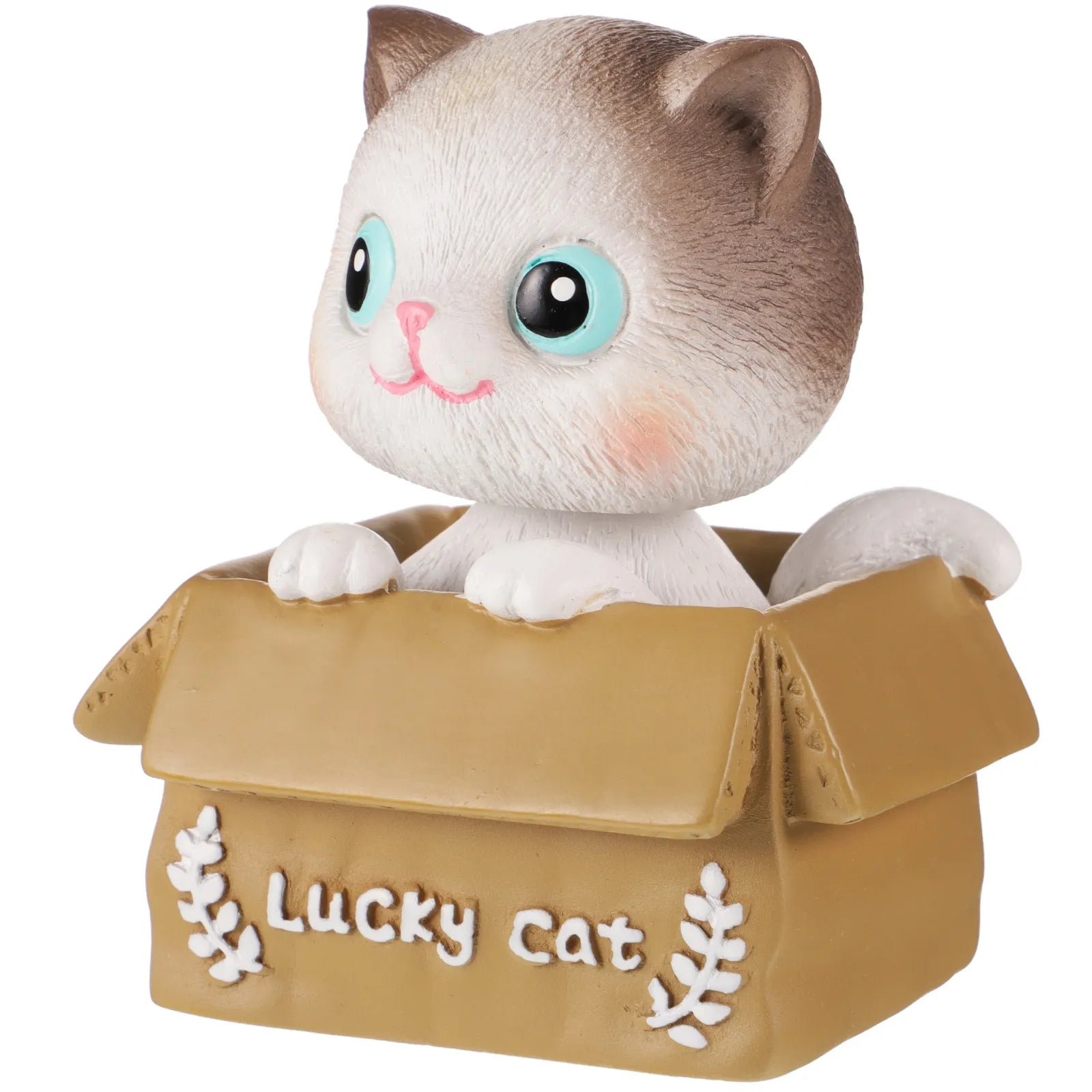 Adorable Mini Cat Statue Resin Hand Polished Desktop Decoration Shelf