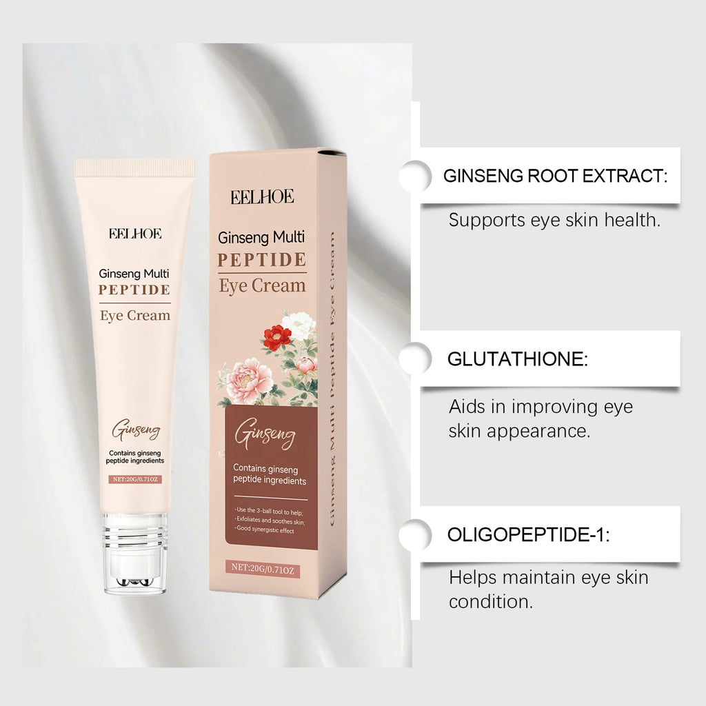 Eelhoe Ginseng Peptide Roller Eye Cream – Dark Circles & Wrinkles Roller Eye Cream Zpaxo