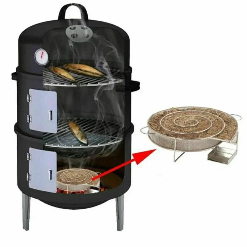 Stainless Steel Cold Smoke Generator Rack | BBQ Mesh Tool BBQ Smoke Rack Zpaxo