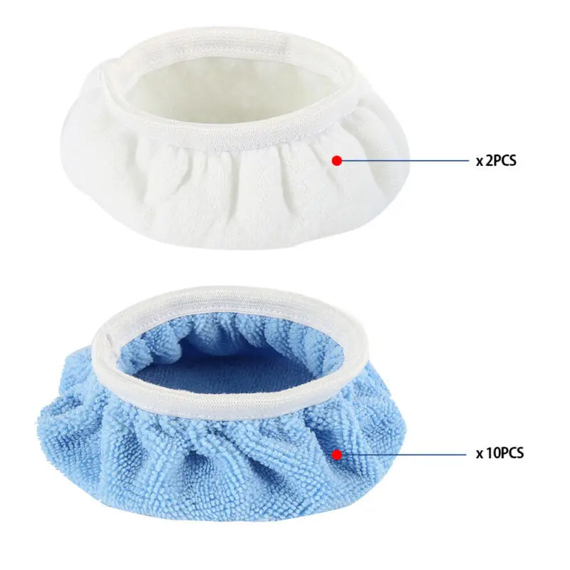 12pcs Car Polishing Disc Auto Waxing Applicator 5-6 inches Microfiber Bonnet Polisher Pad Polishing Accessories Cleaning Tool Zpaxo