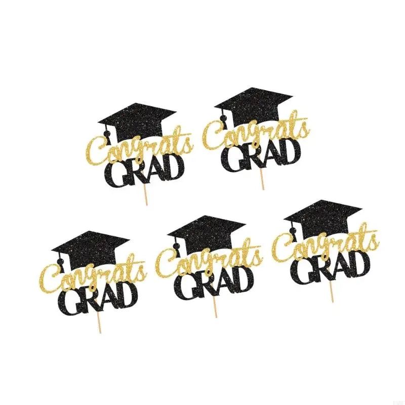 Graduation Party Cake Toppers Bachelor Degree Decorations Cupcake