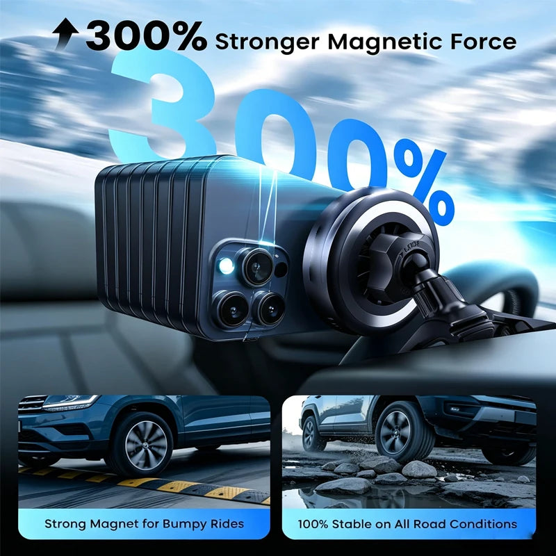 UYUXIO 25W Ultra Fast Charging Magnet Wireless Car Charger Cooling