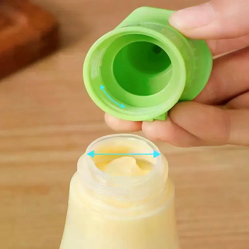 Food Grade PP Salad Dressing Dispenser Sauce Squeeze Bottle Lids Zpaxo