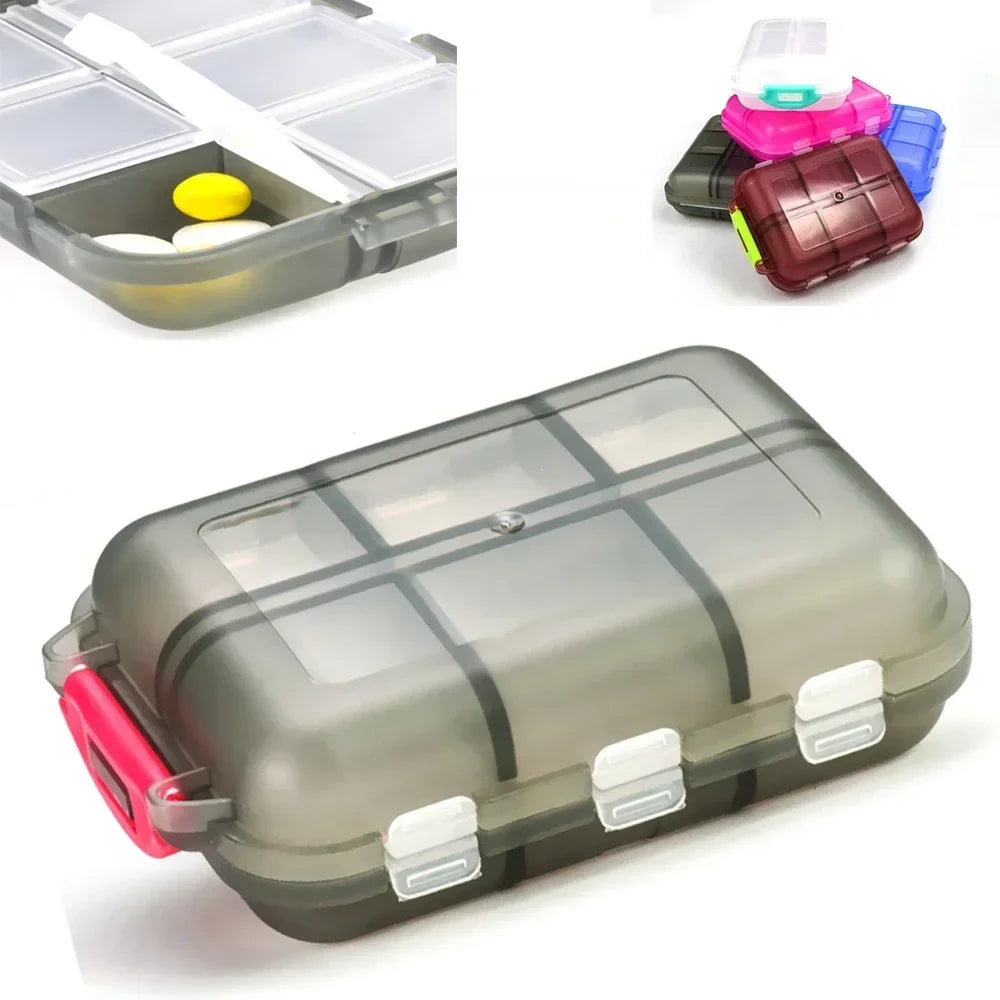 Convenient Travel Pill Organizer Dispenser Portable Pocket Pharmacy