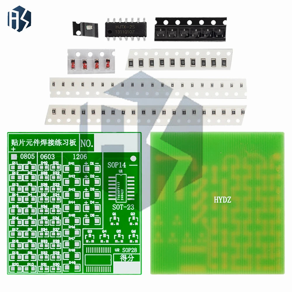 Lectronic SMT SMD Component Welding Practice Board Soldering DIY Zpaxo