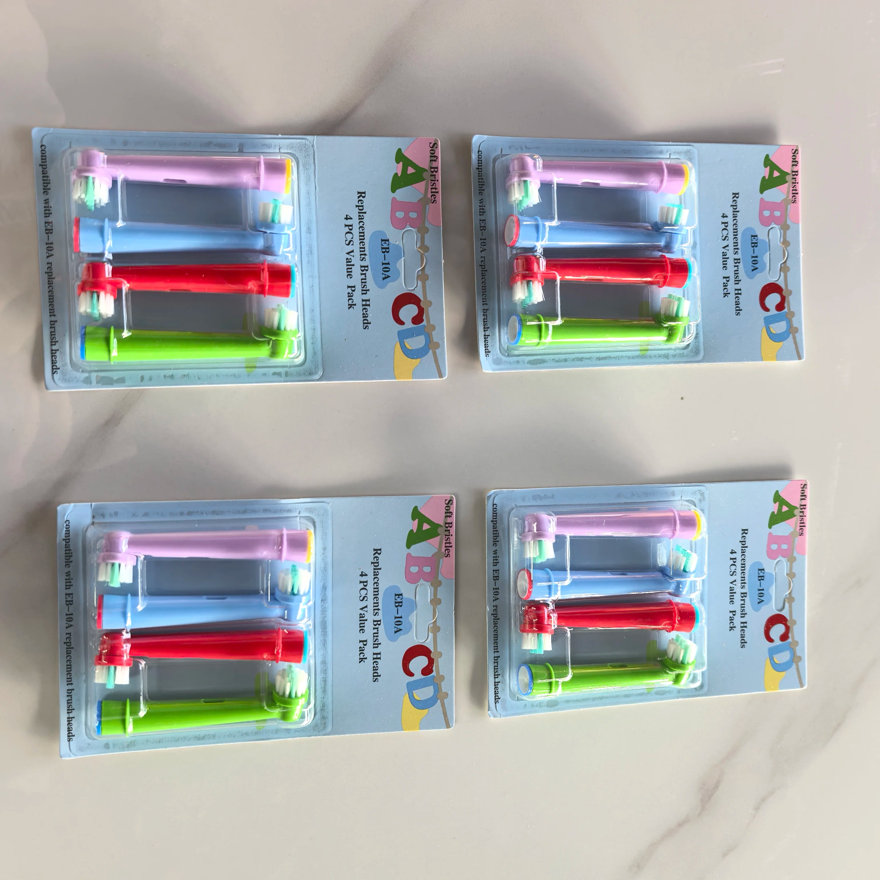 12types Toothbrush Heads Replacement For Oral B PRO Models 600 650 670 2000 2500 2900 3000 3500 3900 Soft Bristles Health Care Zpaxo EB10A-16PCS