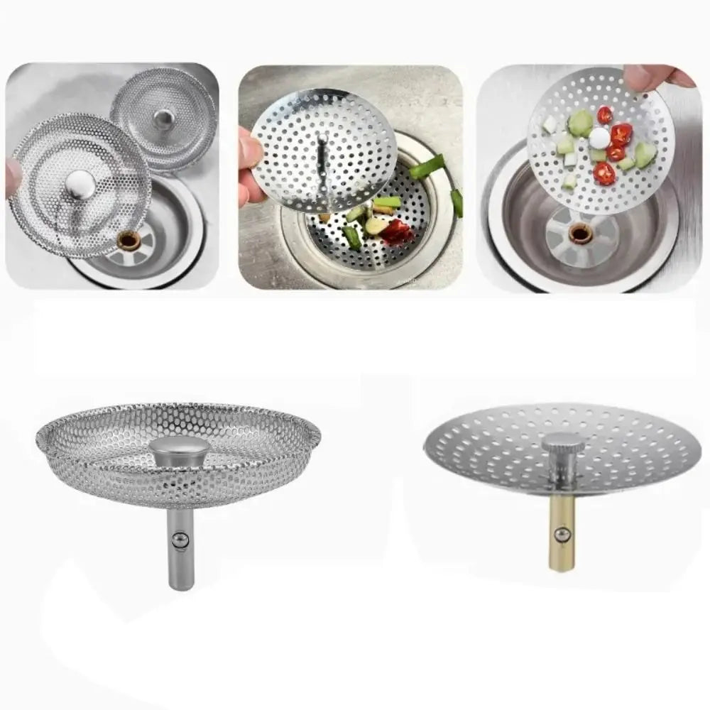 Stainless Steel Sink Drain Strainer – Hair Catcher Mesh Screen Sink Drain Strainer Zpaxo