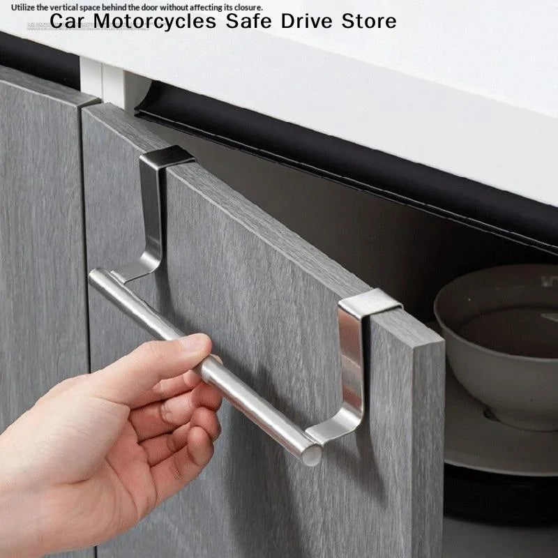 Towel Robe Rack Stainless Steel Bar Kitchen Dish Cloths Hanger Home