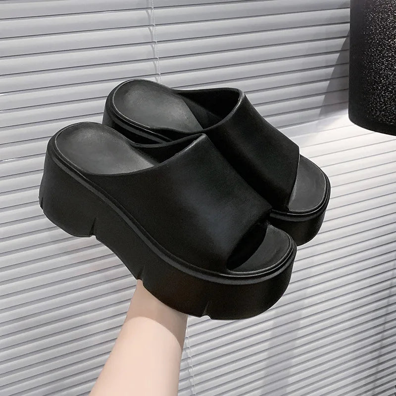 Thick Sole Sandals Women Home Platform Slippers EVA Non Slip Beach