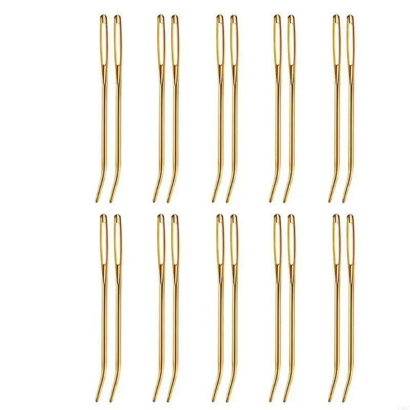 20x Large Eye Curved Needle Sewing Easy Threa Stitching