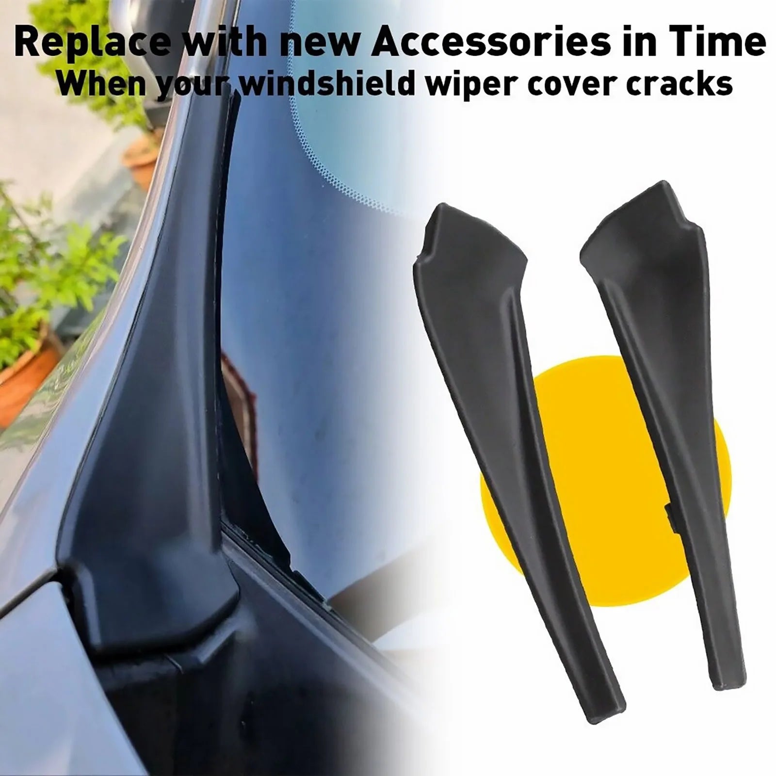 Nissan Car Front Windshield Wiper Side Decor Cowl Cover Extension