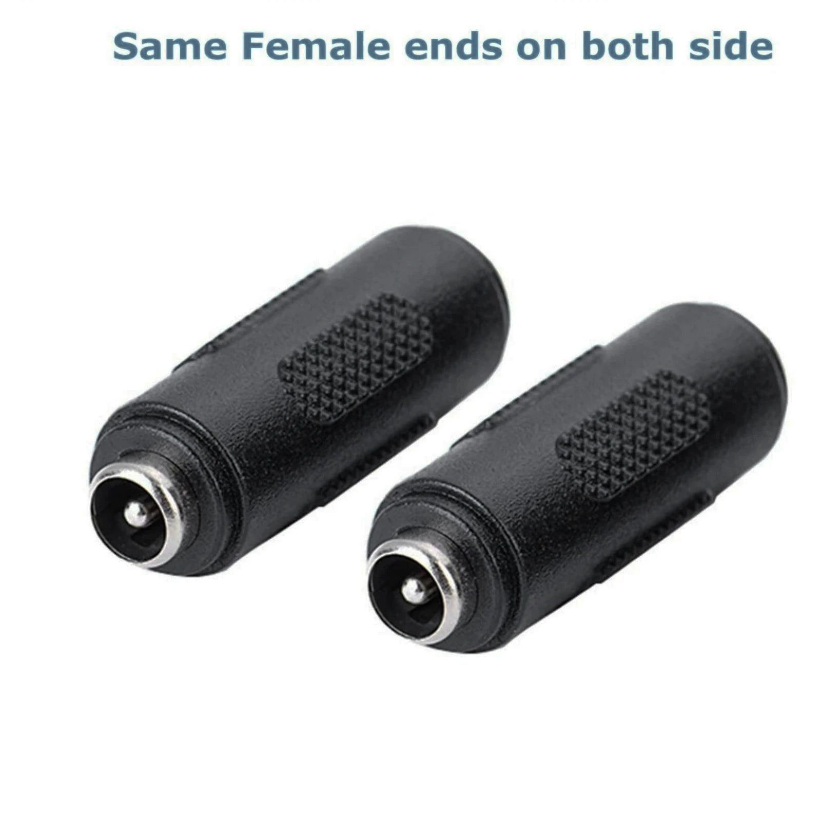 5 5mmx2 DC Coupler Female Power Connector F Adapter Jack Socket Plug