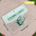 Sealable Soft Lure Bags Jig Bait Casting Long Strip Lures Easy Use Zpaxo A4