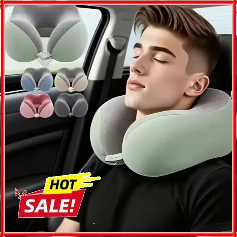 U-Shaped Neck Pillow – Ergonomic Travel & Office Nap Support Travel Neck Pillow Zpaxo