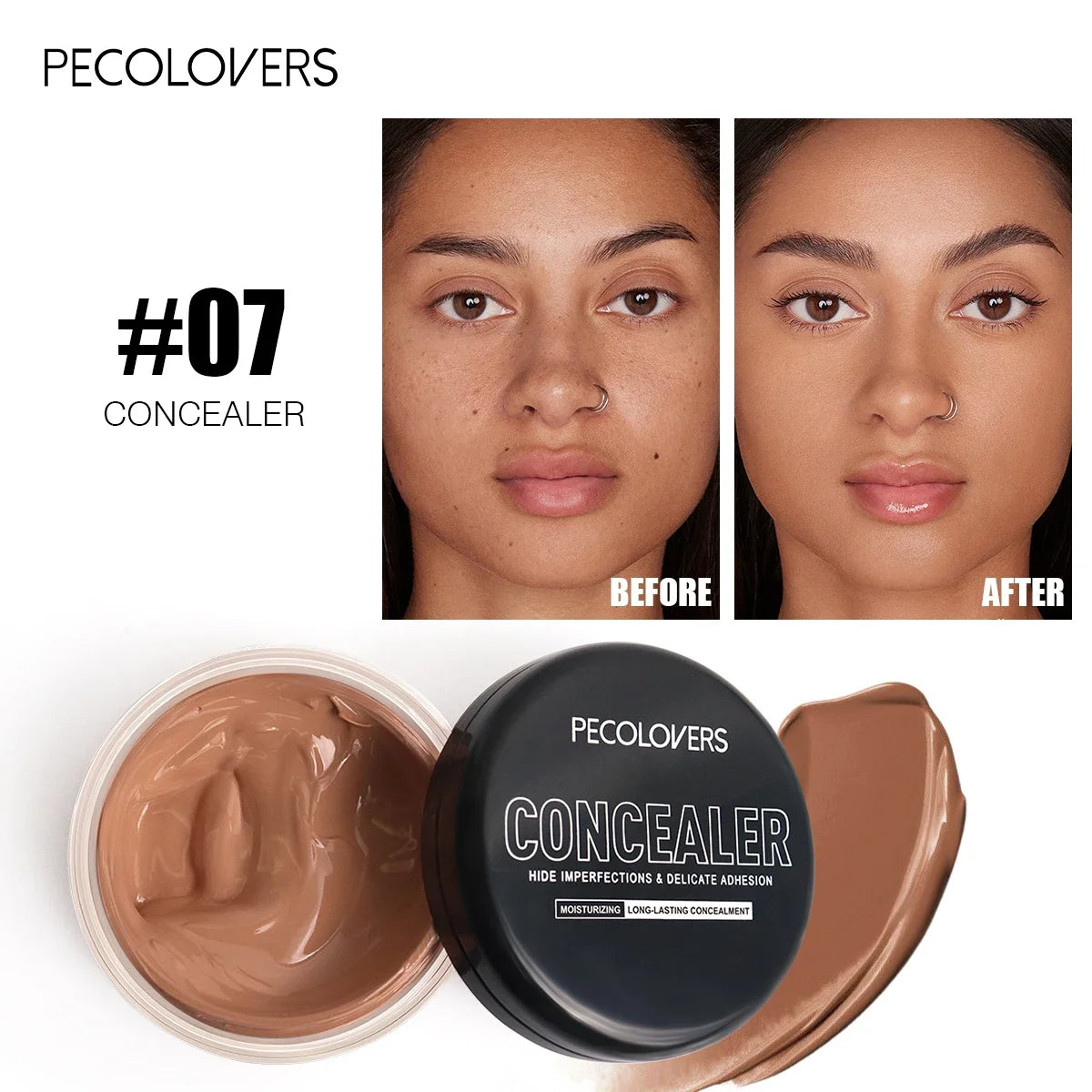 Waterproof Lasting Concealer Cream Moisturizing Full Cover Acne Mark Dark Circles Contour Concealer Makeup Palette Face Makeup Zpaxo 07