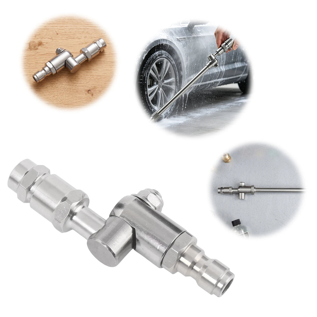 Universal Pressures Car Wash Gun Adjustable Stainless Steel Rotating