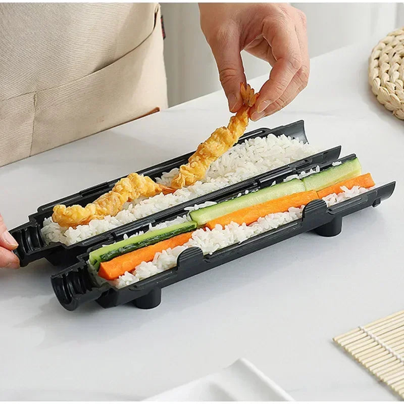 DIY Sushi Making Mold Set – Rice Roll Bazooka & Drum Tool Sushi Making Mold Zpaxo