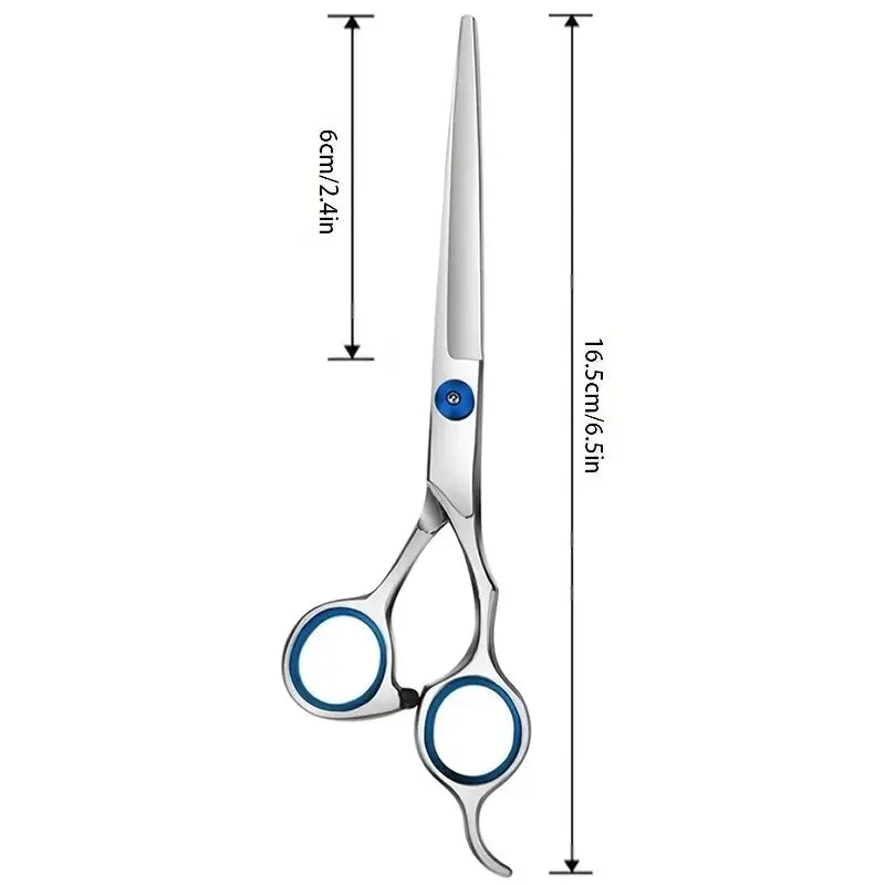 Professional Hairdressing Scissors Stainless Steel Cutting Thinning Barber Shear for Home Salon Use Zpaxo Straight scissors