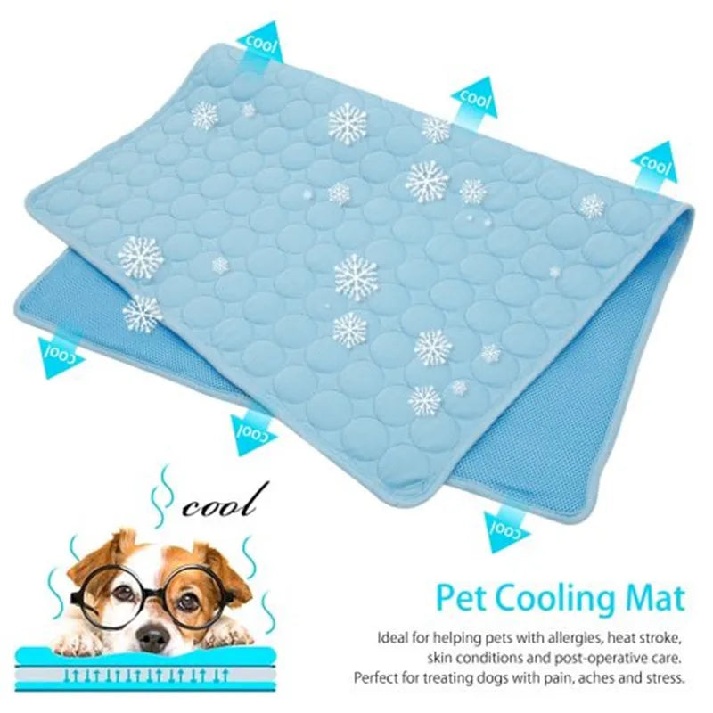Ultimate Cooling Pet Mat Breathable Washable Summer Pad Dog Cat Self