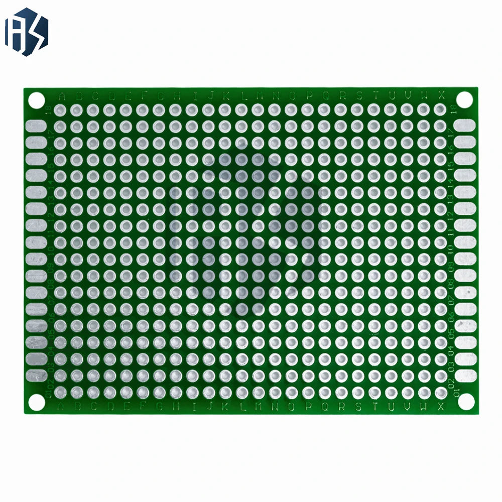 1 5x7cm Green Double-sided Prototype PCB FR4 Heat Resistant Zpaxo