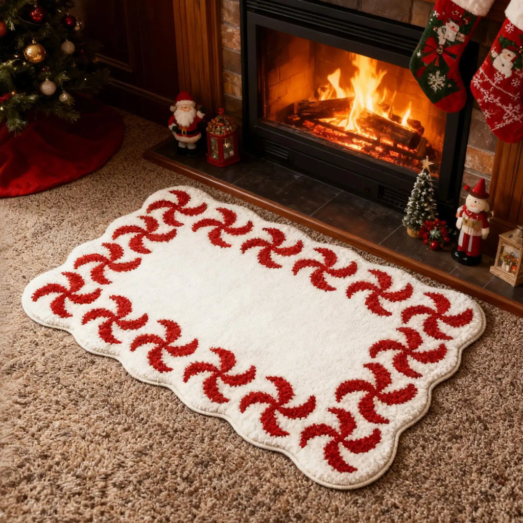 Gingerbread Doormat Christmas Welcome Mat 60x40cm Non Slip Absorbent