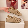 2026 Sandals Women Roman Hollow Breathable Comfort Closed-Toe Fairy Style Retro Versatile Thick Soled Slippers Summer Shoes Zpaxo 35 image color 1