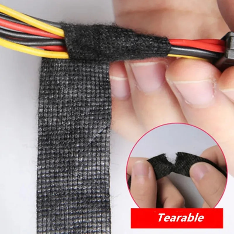 Heat-resistant Flame Retardant Adhesive Cloth Tape For Car Home Cable Harness Wiring Loom Protection Insulation Tape Sticker Zpaxo