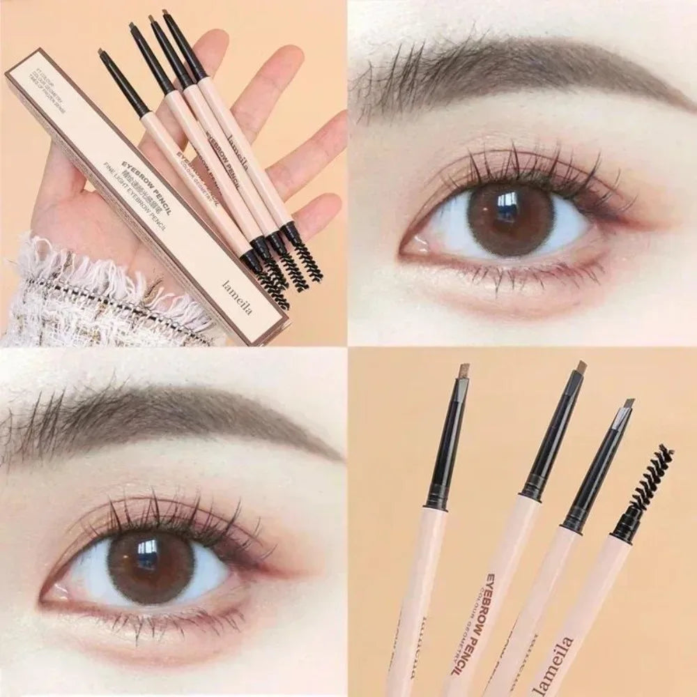 Professional Waterproof Matte Eyebrow Pen Dual Tip Brush Pencil Tint Zpaxo