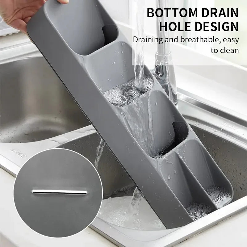 LIUSHADUOLA Kitchen Drawer Cutlery Storage Tray Knife Holder Spoon