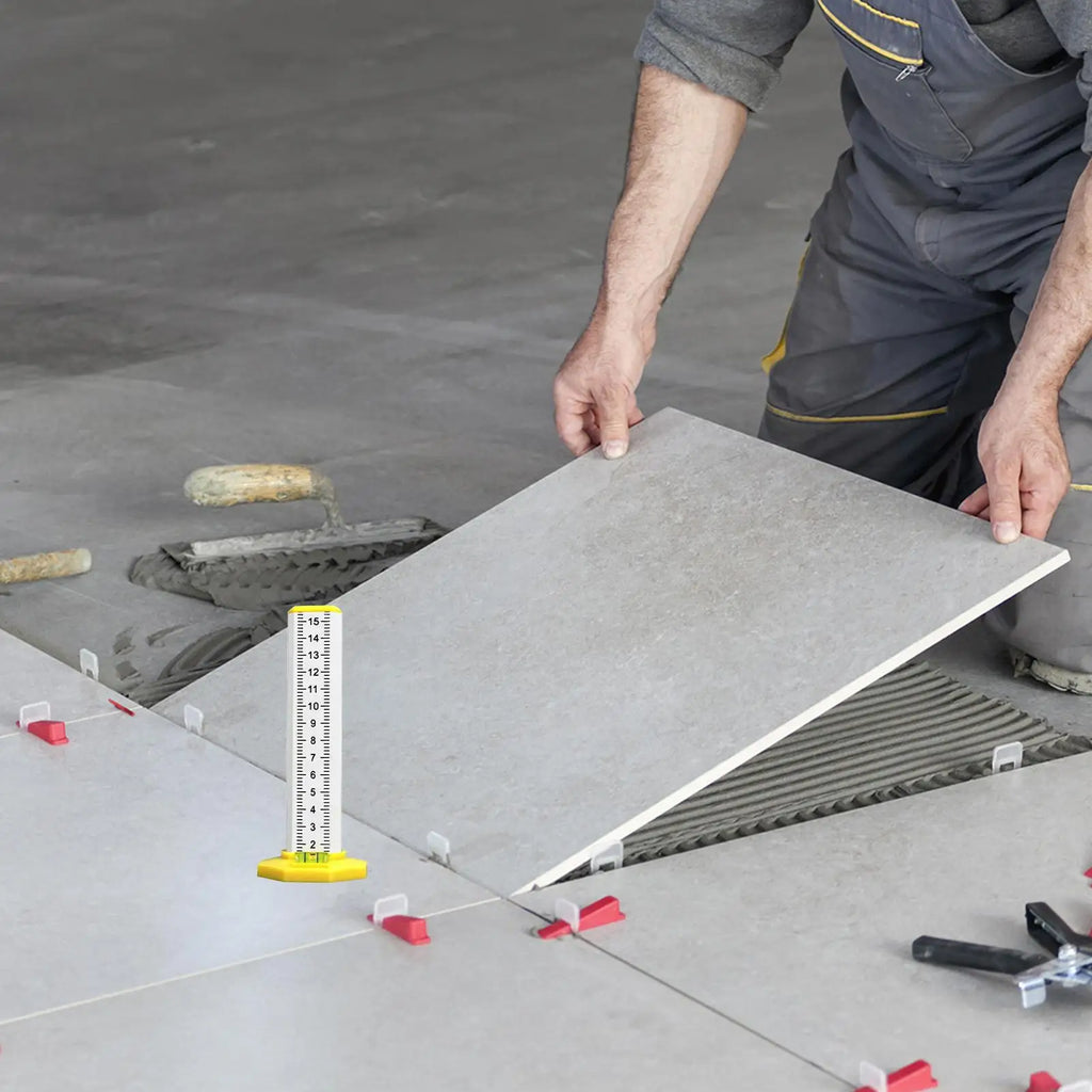 Level Tool Ceiling Leveling Tool Double Use Multi-function Height Measuring Gauge Precision for Garage Land Ground Floor Zpaxo