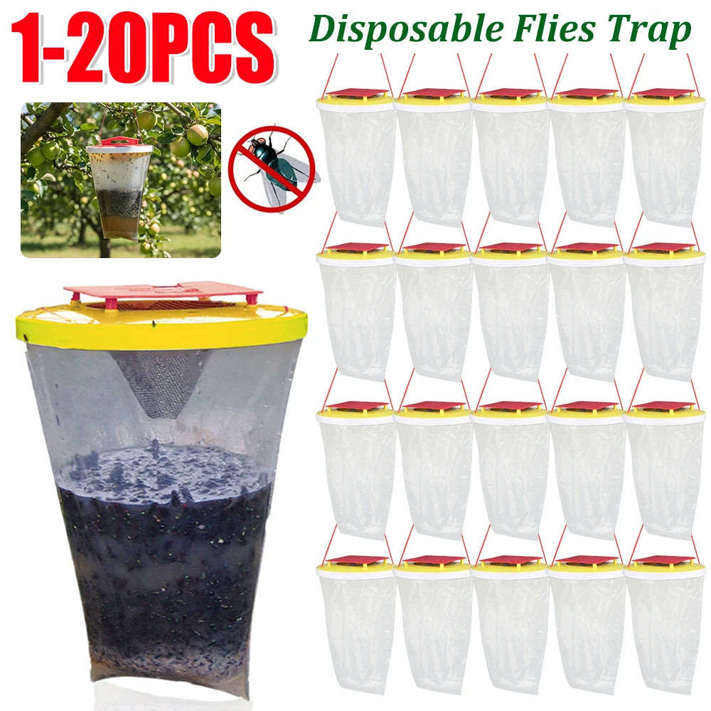 Disposable Mosquito Trap Catcher Flies Catching Bag Hanging Bait Zpaxo