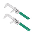 F Type Adjustable Wrench Steel Versatile Plumbing Repair Hand Tools Wide Mouth Wrench Right Angle Spanner for DIY Project Zpaxo 75mmx280mm