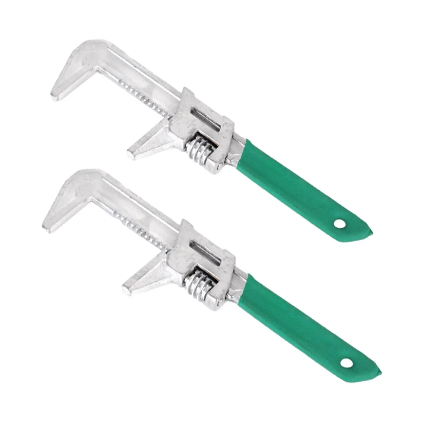 F Type Adjustable Wrench Steel Versatile Plumbing Repair Hand Tools Wide Mouth Wrench Right Angle Spanner for DIY Project Zpaxo 75mmx280mm