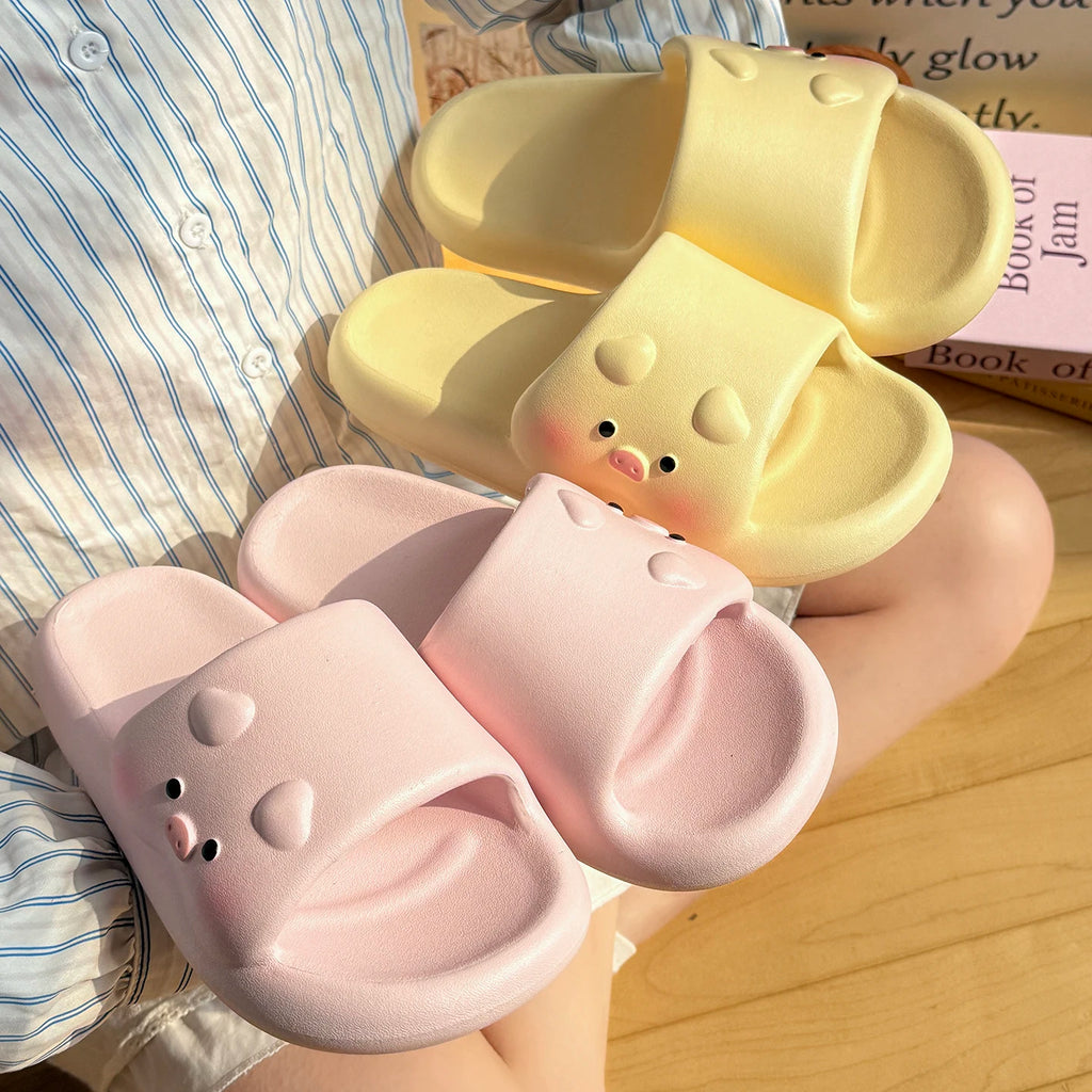 Cute Cartoon Pig Slippers Unisex Men Women Extremely Comfy Cushioned Zpaxo