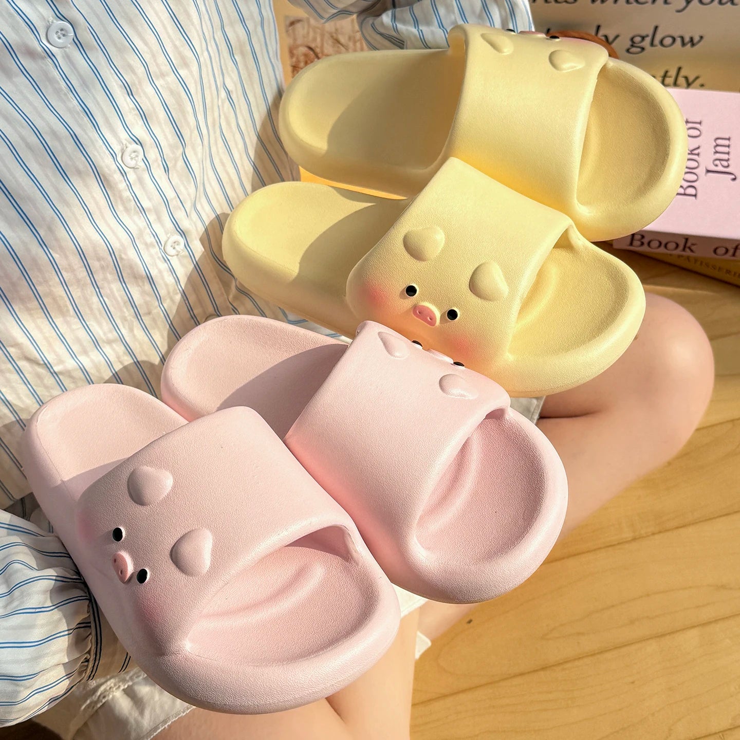 Cute Cartoon Pig Slippers Unisex Men Women Extremely Comfy Cushioned Zpaxo