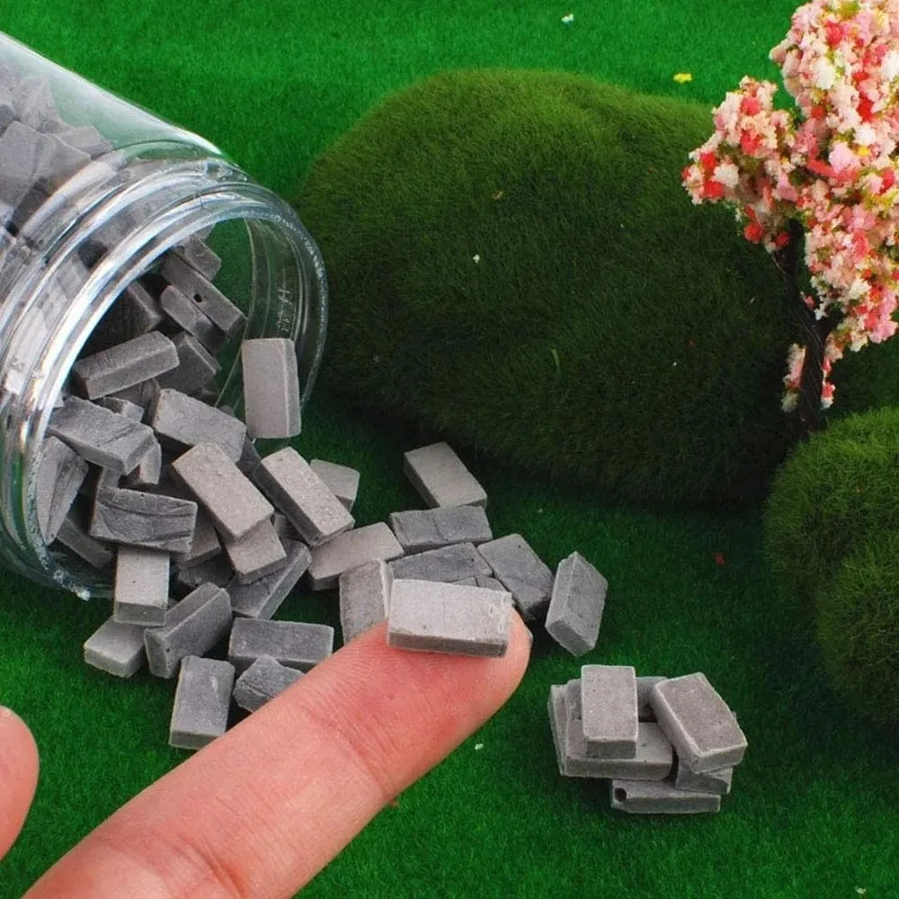 1:35 Scale Mini Bricks 150/200pc – Miniature Dollhouse & Diorama Miniature Scale Bricks Zpaxo